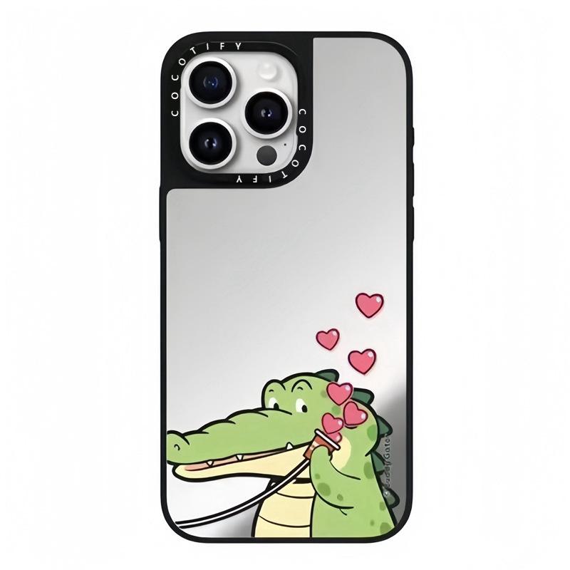 Little Crocodile for IPhone16Pro for Apple15Promax Mobile Phone Case12Mirror13Trendy Brand Creativity14