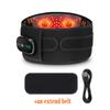 Cordless Vibration Heated Massage Belt Infrared Waist MassagingTool Steel Plate Support Lumbar Decompression Lower Back Muscle Relax