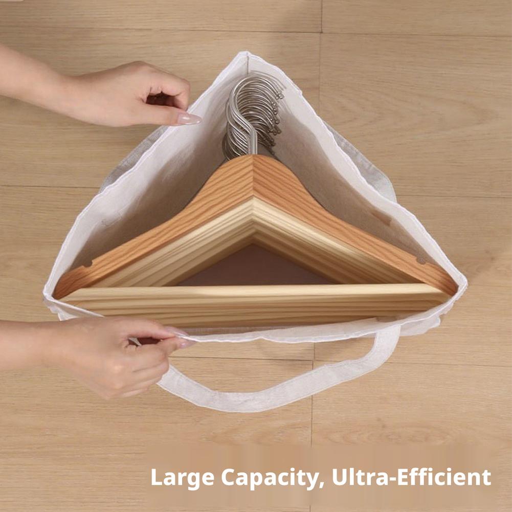 Dreieck Stoff Hänger Aufbewahrungstasche Mit Griff Faltbar Kleiderschrank Organizer Für Hängende Kleidung Organizer Tasche D2N5