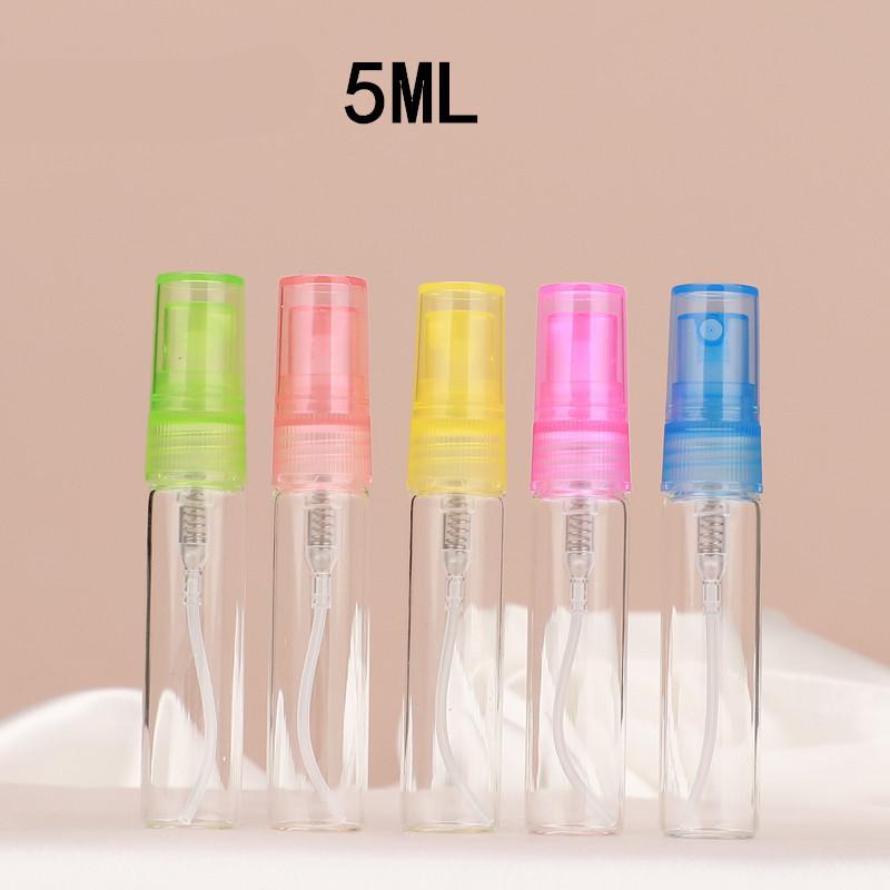 

10/50 шт. 5 мл 10 мл Случайный цвет Портативный Стеклянный Флакон для Духов Пустой Многоразовый Флакон Флакон для Косметики Пробник Тонкие Стеклянные Виалы 10PCS