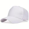 Unisex Solid Color Personality Baseball Net Caps Spring Summer Outdoor Adjustable Casual Hats Dad Hat Sunscreen Hat