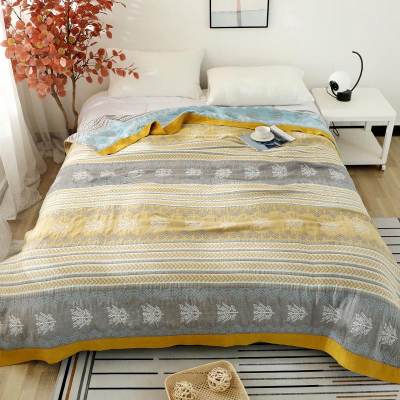 Five-Layer Gauze Summer Blanket: Thin, Cool, and Perfect for Naps