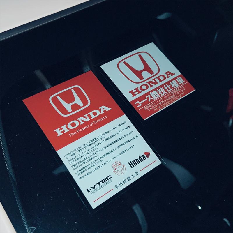 JDM Sticker For Honda Mugen Power Civic Accords CRV Odyssy Hrv Jazz CBR VTEC VFR The Windshield Of a Car Electrostatic Film CB0