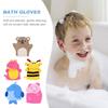 Kids Bath Mitts, 5 Pcs Cute Animal Washcloths Gloves, Bath Sponge Body Washcloth Mitt for Boys Girls Children Hand Bathing Shower