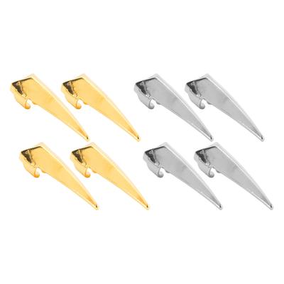 4Pcs Hair Parting Finger Tool Alloy Polished Finish Efficient Use Finger Braiding Pick Tool for Wig
