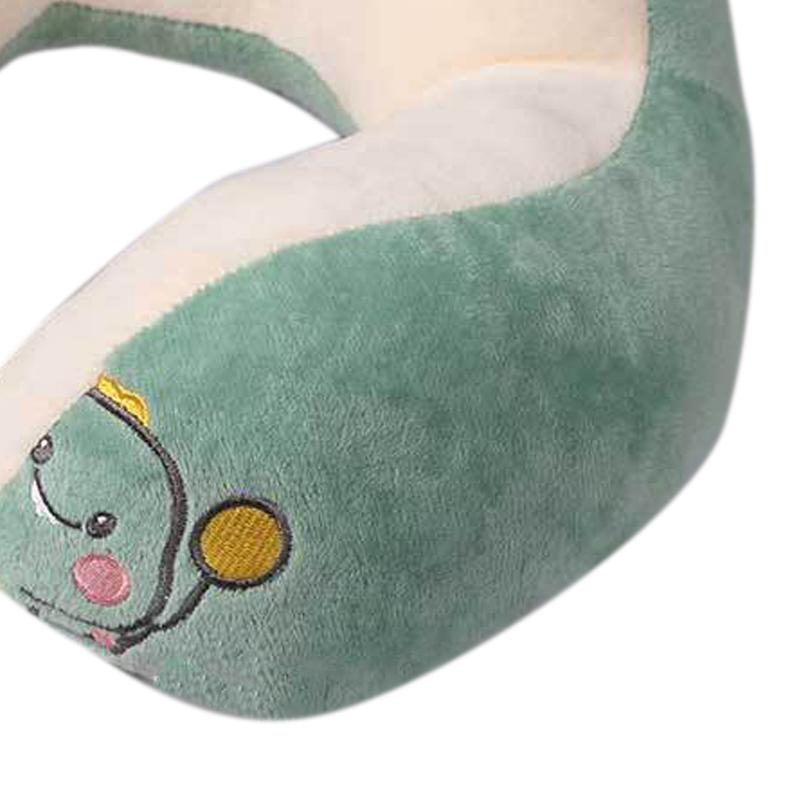 U Shaped Neck Pillow Portable Cute Head Pillow for Office Nap Travel Car Sleeping Double Embroidery