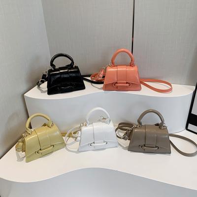 Nova bolsa transversal de nicho da moda primavera e verão, mini bolsa pequena com design moderno, bolsa feminina de ombro único, bolsa quadrada pequena de mão