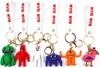 AZUSA Garden of Bang Bang Keychain 6-piece Set, Silicone, Garden Goods, Bag Pendant, Key,