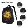 Spain Watercolor Spaniard Flag Spanish Outfit Backpack BookBag School Bag Computer Shoulder Bags 3ps Lunch Bag Pencil Case
