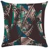 Plant Leaf Pillowcase Soft Short Plush Cushion Cover Tropical Rainforest Pillow Case Cushion Cover Throw Pillowcase 50X50 Pillow