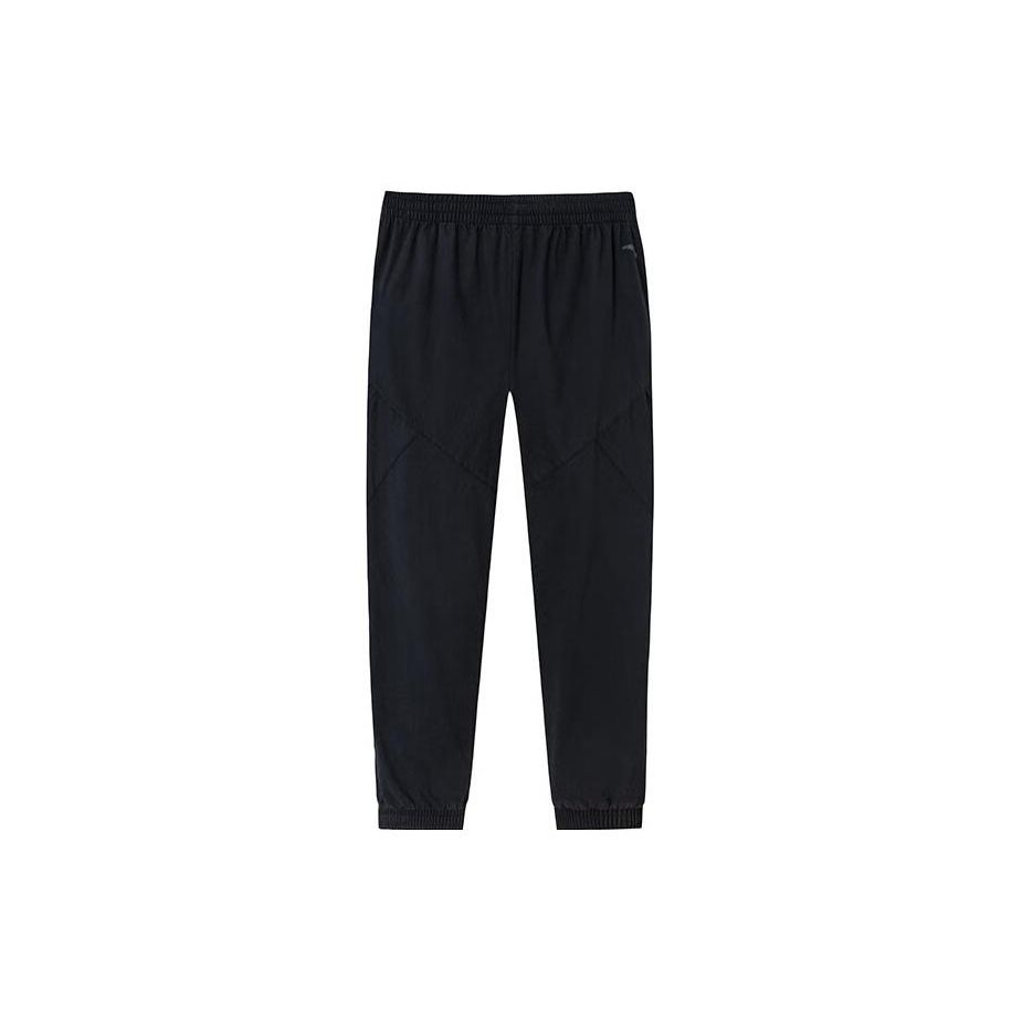 Anta Basketball Series Woven Commuter Large Pocket Knitted Sports Pants Men Pants Basic-Black 152411505-4