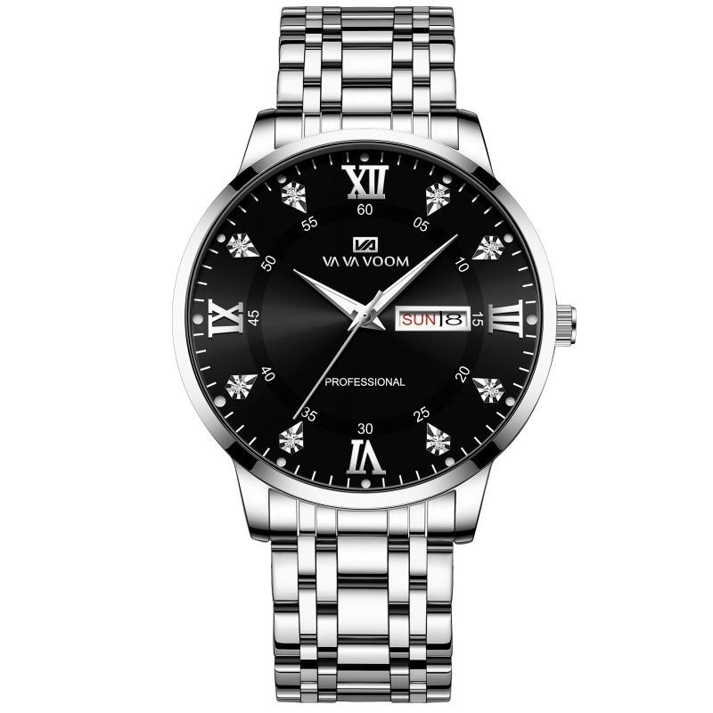 Watch Men's High-end Watch Waterproof Versatile Calendar Temperament Large Dial Trend High Definition Men