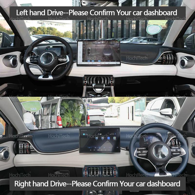 For BYD ATTO 3 YUAN PLUS EV DM-i 2024 Car Dashmat Dashboard Cover Suede Leather Dash Mat Pad Sunshade Accessories