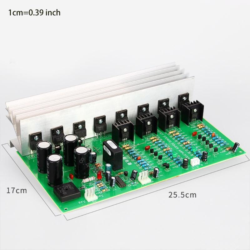 Stereo Audio Power Amplifier Board Module for w/ 3300UF 50V Filter Capacitors Stereo Audio Power Amplifier Relay for Pro