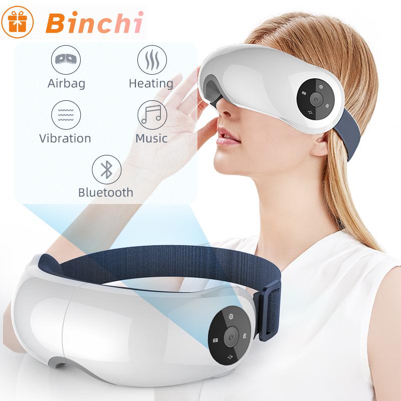 Smart Airbag Vibration Eye Massager Heating Bluetooth Music Eye Care Instrumen Hot Compress Relieves Fatigue And Dark Circles