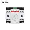 Dual Power 2P 63A Automatic Transfer Switch AC 230V for ATS with Fast Transfer Time and Safe Operation Functions