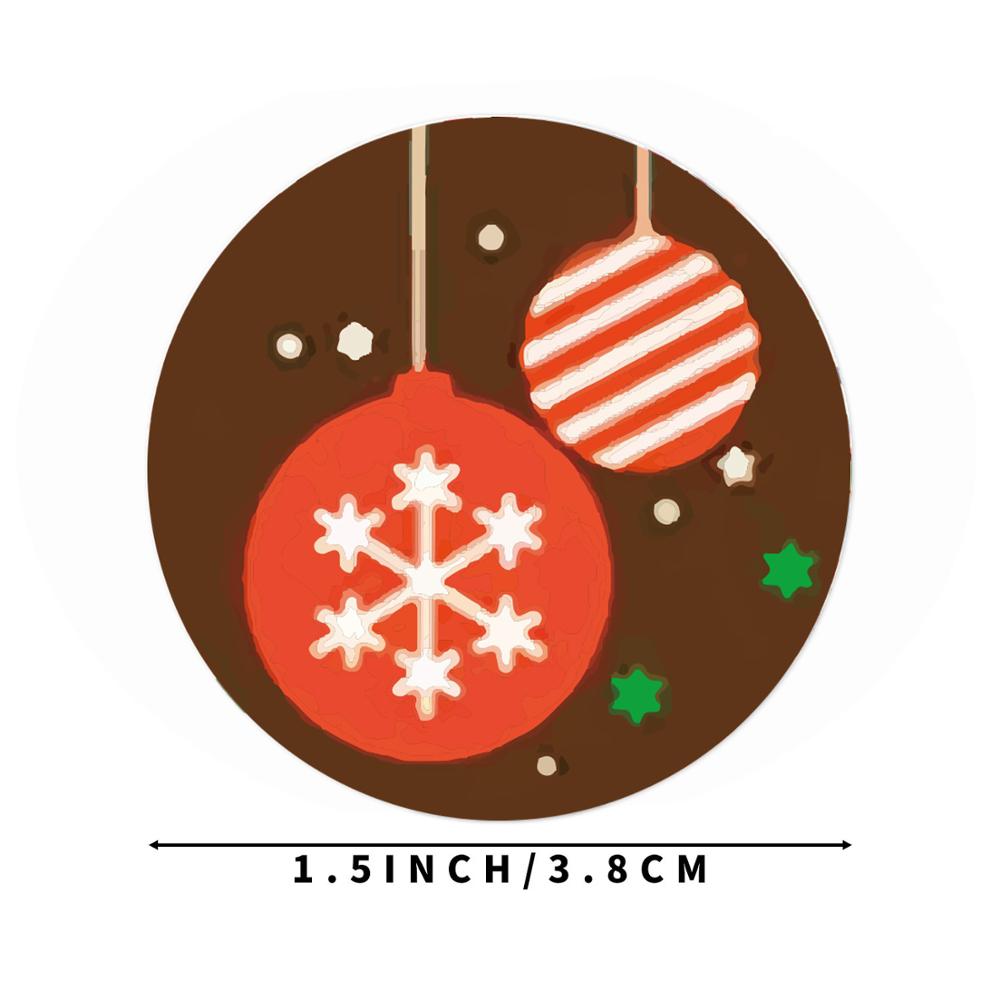 25Mm Merry Christmas Diy Handmade Sticker Package Thank You Label Sealing Stickers Party Festive Decor Supplilies Children Adult