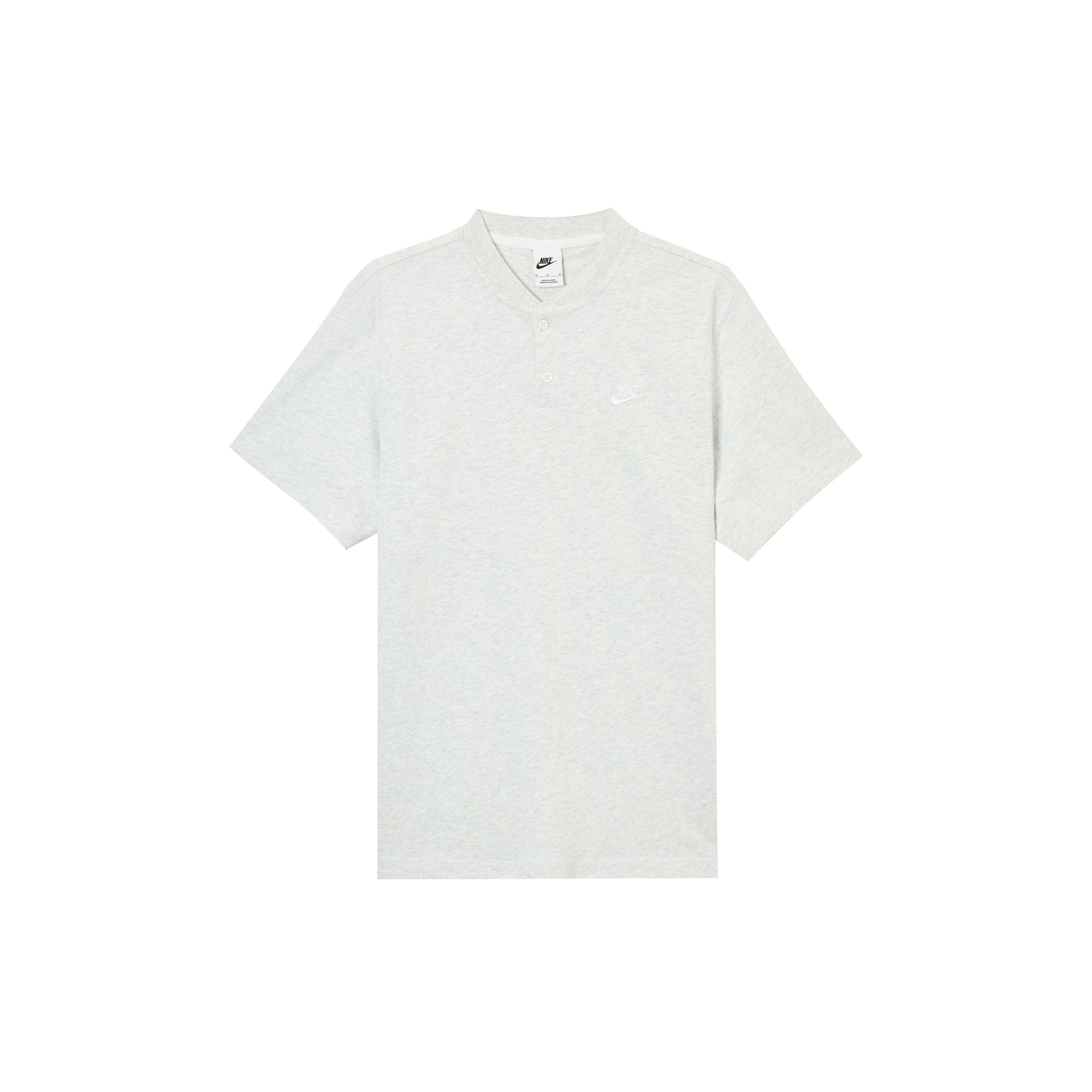 

Nike Club Mens Short Sleeve Henley Knit T-Shirt Men Tops HQ5975051 S