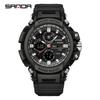SANDA 3390 New Sports Men's Watches Military Digital Watch Waterproof Wristwatch for Male Clock Shock Relogios Masculino
