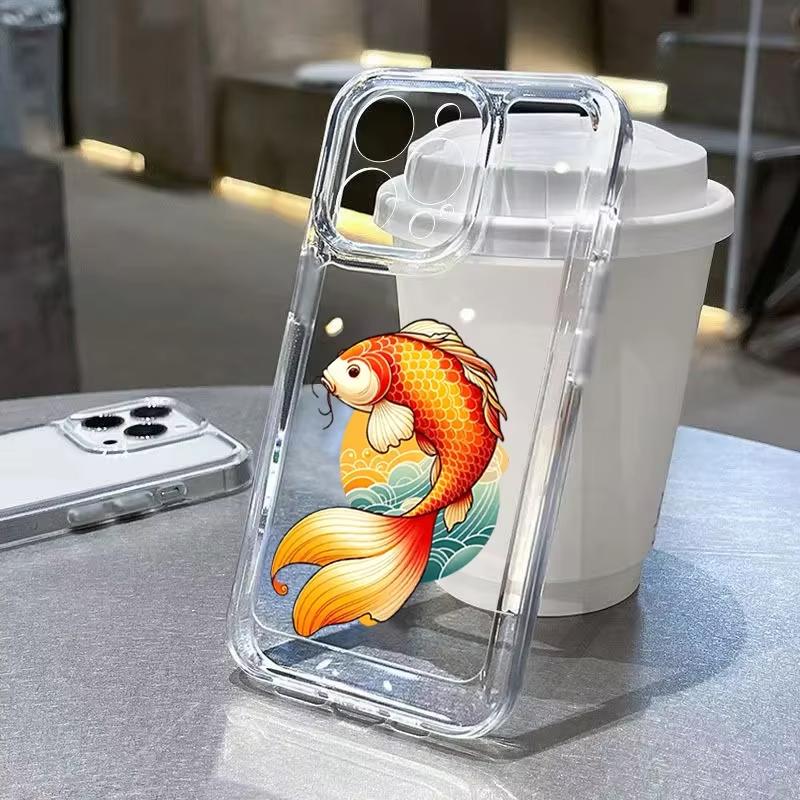 

Goldfish Pattern Clear Phone Case For Xiaomi Mi 15 T Pro 14T 13T 12T Mi 17 Pro 15 14 13 12 11 Lite 5G Silicone Cover Xiaomi 12