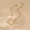 Heart Shaped Gold Plated Minimalist Light Luxury Womens Anklet