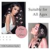 18 pcs BB Clip of hair for women and girls Y2K cute star clips style headband with long bow ribbon Clip for Hair accessories