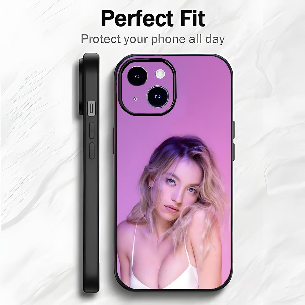 Beautiful American Actress S-Sydney Sweeney Phone Case Phone Case Soft Packaging Lightweight For iPhone17 16 15 14 13ProMax