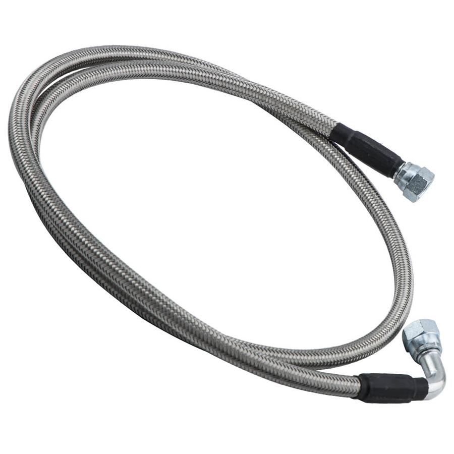 52" Length SS Braided Transmission Cooler Hose Lines For TH350 700R4 TH400