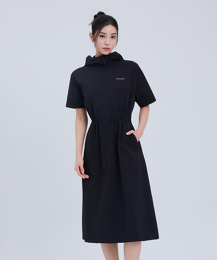 DISCOVERY EXPEDITION Women'S Freshvent Hooded Woven Dress (Black)