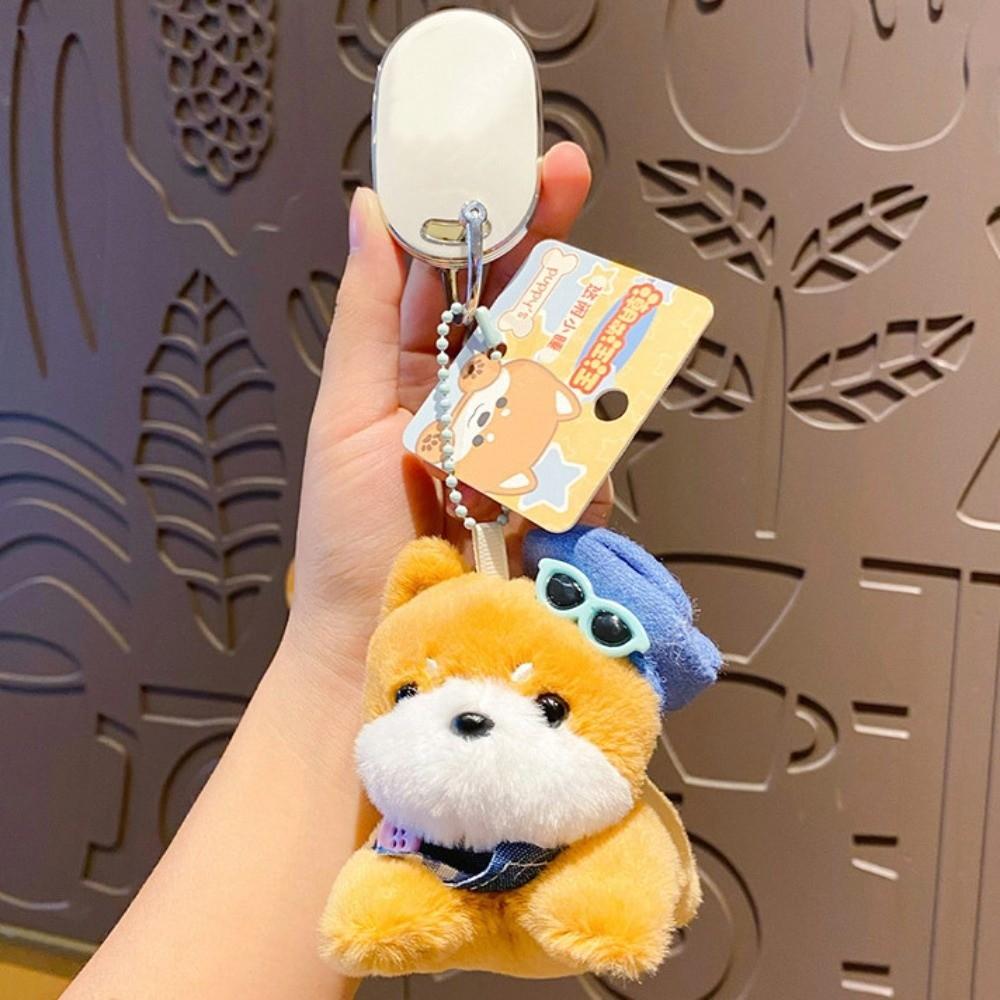 Stuffed Dog Plush Toy Keychain Cartoon Dog Plush Pendant Bag Pendant Dog Doll Pendant  Bag Decor