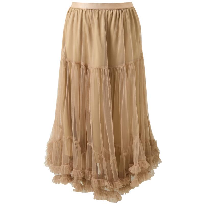 Sancai Plus Size High-Waist Pleated A-Line Long Skirt