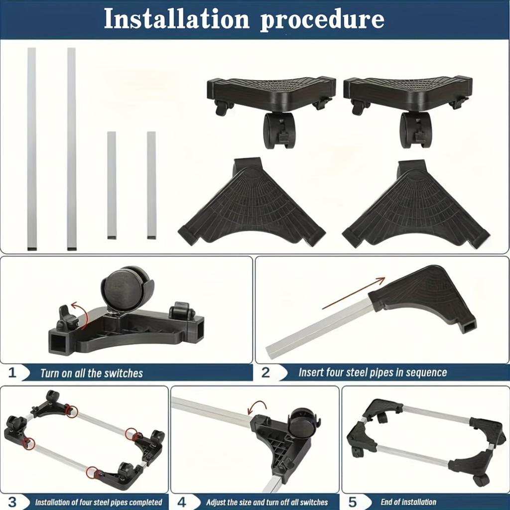 Desktop Computer Mainframe Holder, Movable Chassis Stand, Base, Universal Home/office Use, Elevated Storage Rack