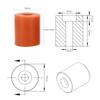 4Pcs/set Silicone Solid Bed Mounts Heatbed Leveling Column Buffer Stable For 3D Printer Accessories (3pcs 18mm+1pc 16mm)