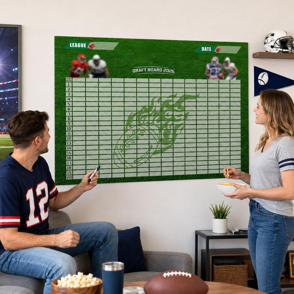 Large Football Board Wall Set, 110160 cm, for Day