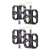 Light Carbon Cycling Pedals Nonslip Platform Aluminum Alloy Axles Sealed Bearing Wide Contact Outsides For Stability