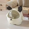Cute Rabbit Desktop Waste Bin With Lid Large Capacity Sundries Organizer Home Office Desktop Ornament Multifunction Storage Box