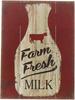 Frische Milch Kuh Rustikal Retro Vintage Metallblechschild Bar Küche Hof Wanddekoration