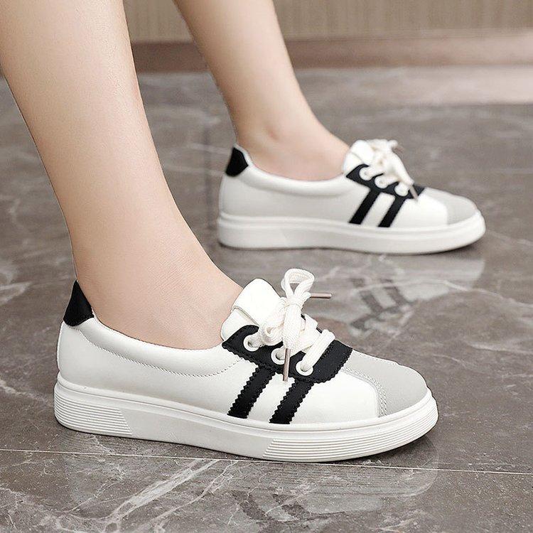 

Spring little white shoes new female students height increase flat-soled sports board shoes casual shoes female 42