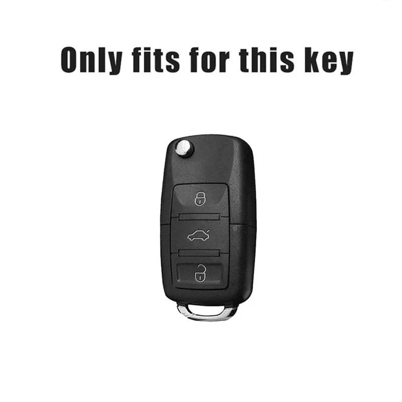 Pour étui de clé de voiture VW Coque pour VW Volkswagen Polo Tiguan Passat Golf Jetta Lavida Skoda Octavia Protection Porte-clés Accessoire