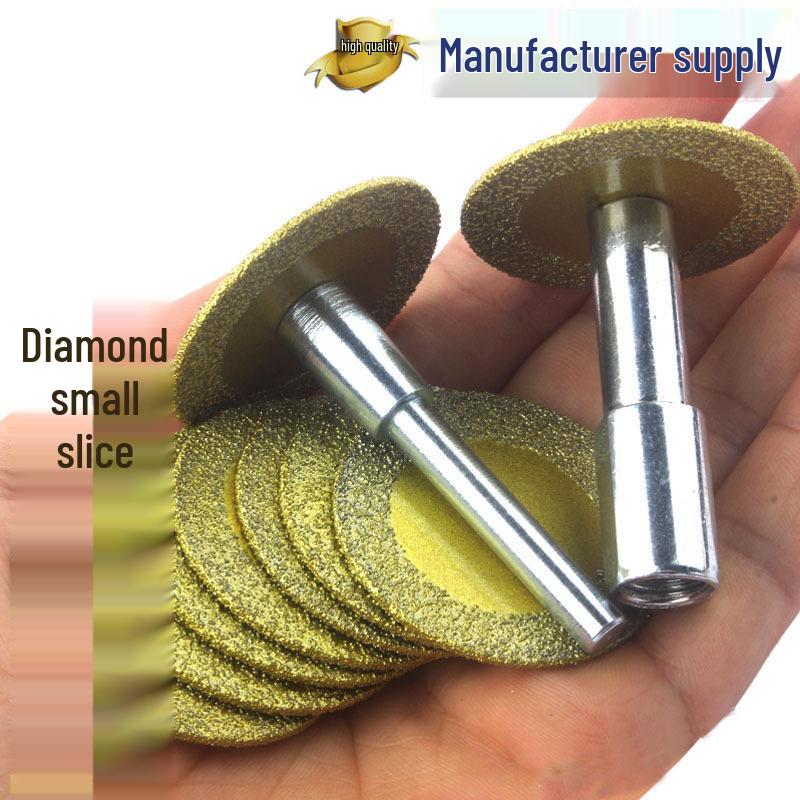 Diamond Cutting & Grinding Disc Set for Electric Drills: Small Saw Blade for Tile, Grout, Stone, and Carving.