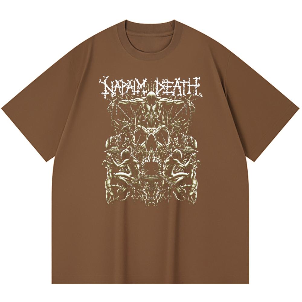 230 g/m² 100% Bavlna T-shirt Heavy Metal Rocková Kapela Tisk Populární Hudby Unisex Těžký Bavlněný T-shirt