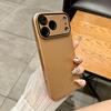 Matte PC Original Machine Feel Lens Protection Phone Case for iPhone 17 16 15 14 Plus 13 12 11 Pro Max Shockproof Bumper Cover