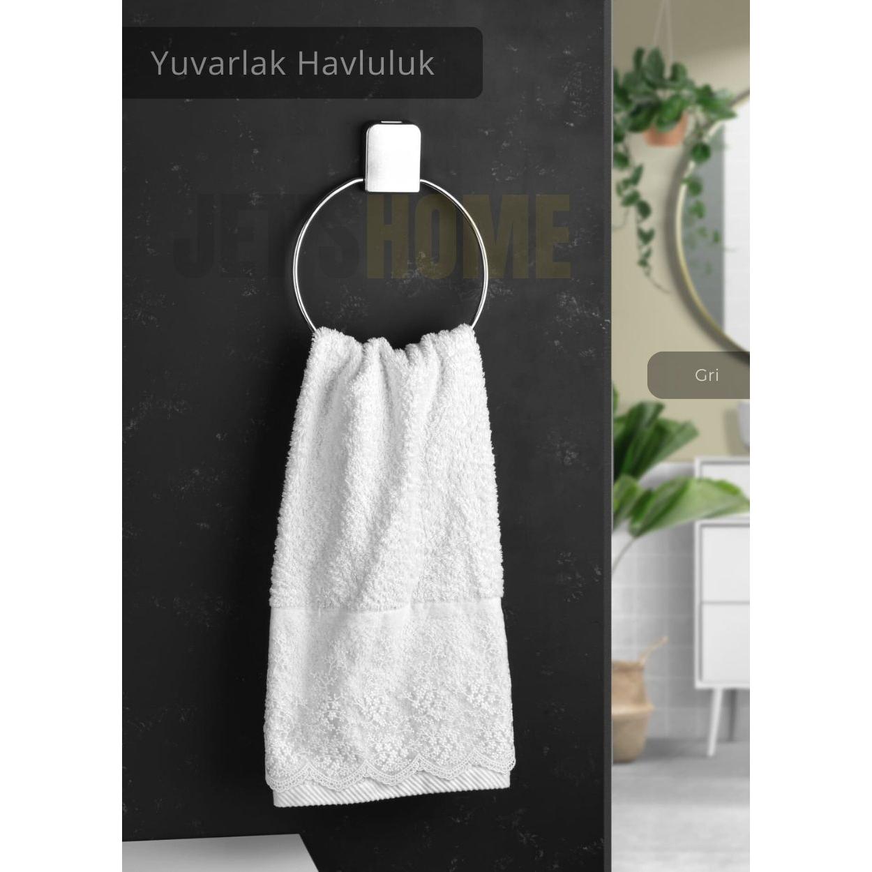

Yuvarlak Havluluk Paslanmaz Çelik Banyo Havluluk Düzenleyici Gri