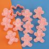 8Pcs Round Christmas Snowflake Cookie Cutter 10Pcs Gingerbread Man Cookie Cutter Perfect for Holiday and Christmas Baking 1