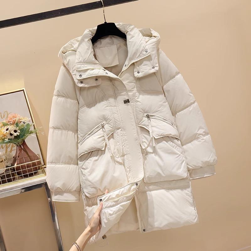 Down Cotton Jacket Women's Medium and Long 2025 Winter New Thick Cotton-padded Jacket Senior Warm Cotton-padded Jacket