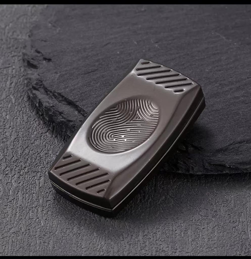 Metal Magnetic Fingerprint Fidget Slider EDC Haptic Toy Stress Relief Gadget for Adults Desk Focus and Anxiety Relief