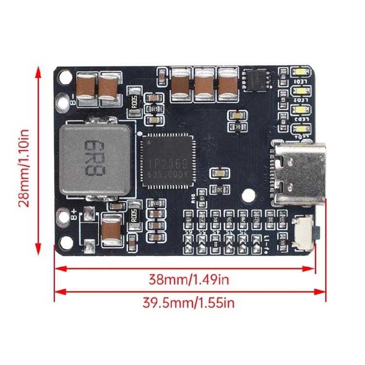Easy Carry 45W Battery Charging Module with Try SRC Protocol & LED Indicator for 2S 4S 5S Battery Packs
