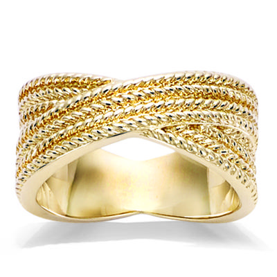 Guldpläterad ring 'Cléopatra' - 10 mm