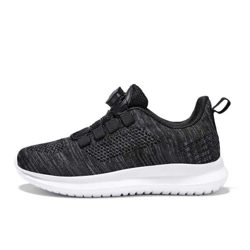 South and Solid Color Children s Sports Shoes Men s Mesh Surface Children s Shoes Rotating Buttons Children s Sports Shoes Show Pink 23