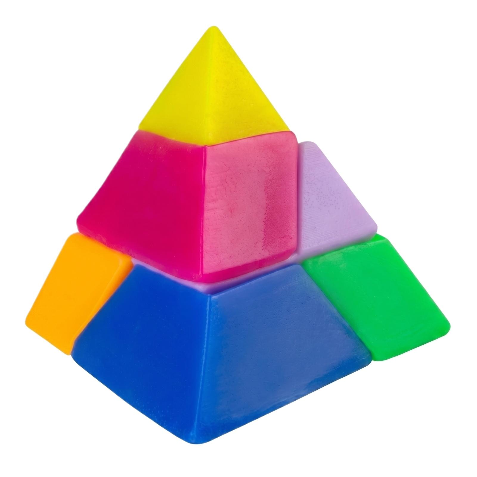 

Pyramid Shaped Stress Relief Squishy Toy Soft Foam Sensory Fidget Toy for Anxiety and Focus Enhancing Relaxation and Hand Exercise One Size